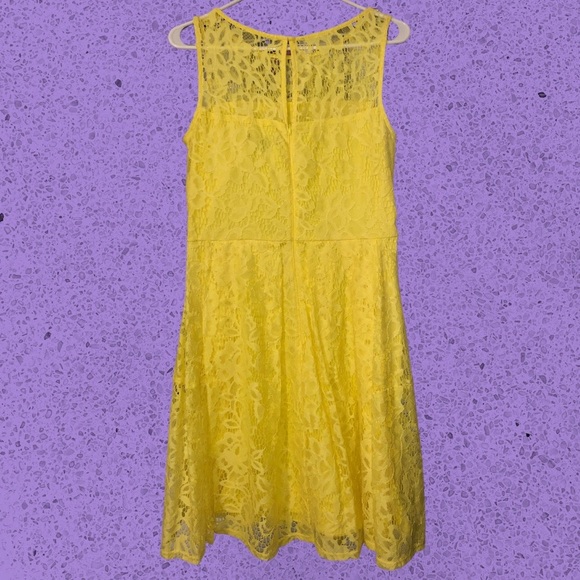 🏷️ Roz & Ali Floral Lace Dress 💛 - Picture 4 of 14